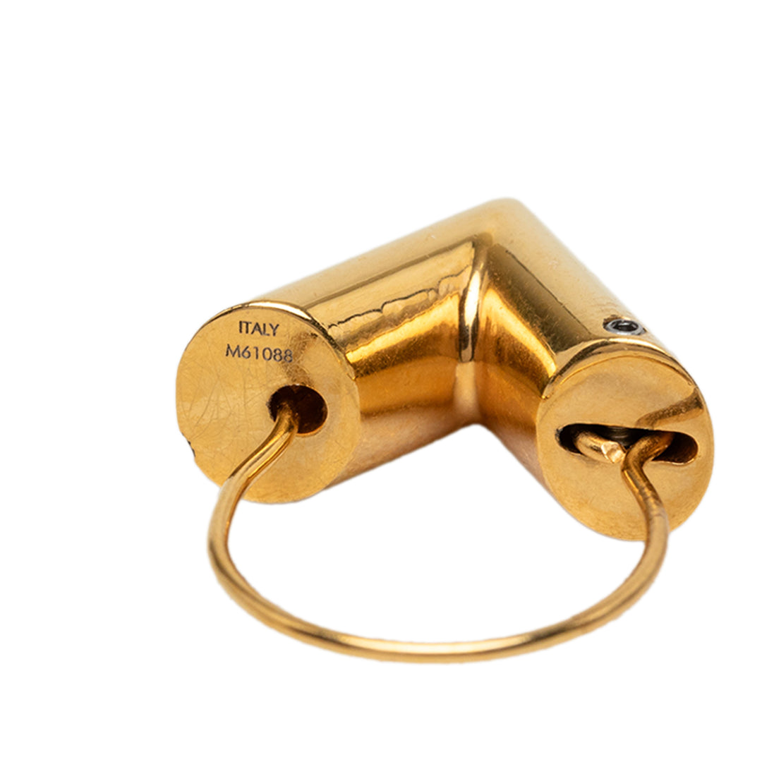 Louis Vuitton plaqué Essential V Hoop Boucles d'oreilles