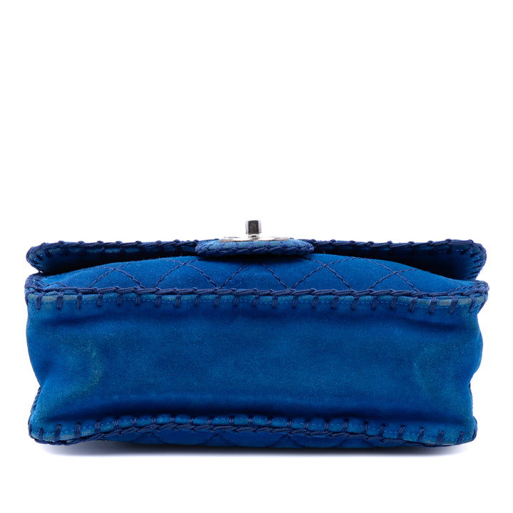 Chanel Medium CC Matelassé Daim Whipstitch Simple rabat