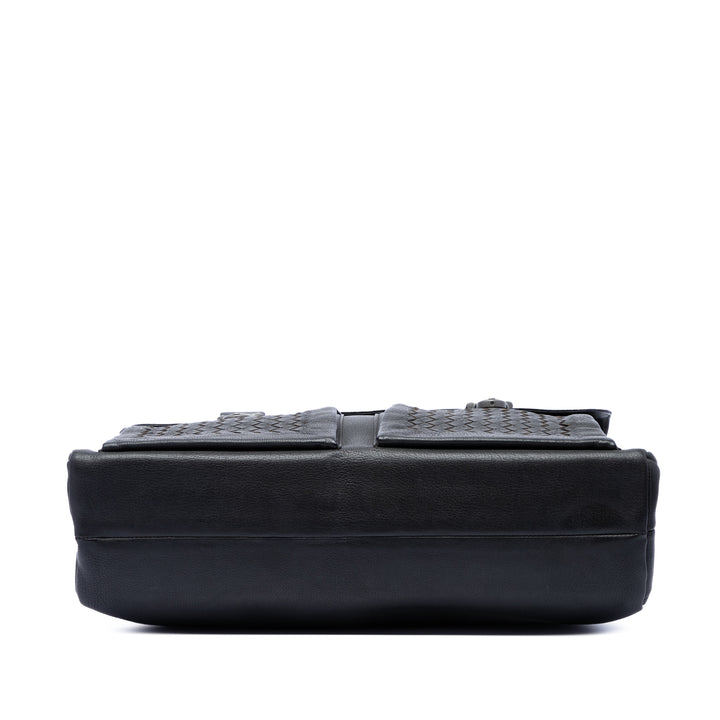 Intrecciato à finitions Business Sac nappa Noir