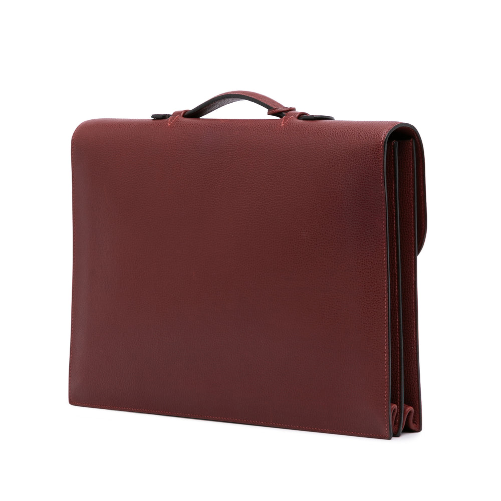 Hermès Togo Sac A Depeches 38 Rouge – GABY PARIS Authentique