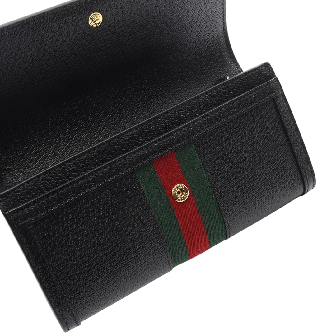 Gucci Cuir Web Ophidia Portefeuille long