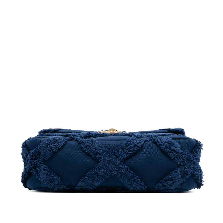 Chanel Medium Toile et Cotton 19 à rabat