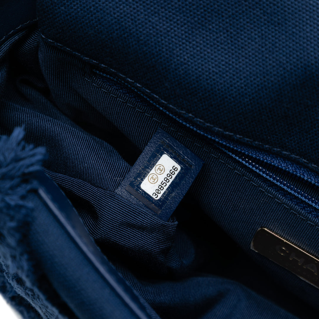 Chanel Medium Toile et Cotton 19 à rabat