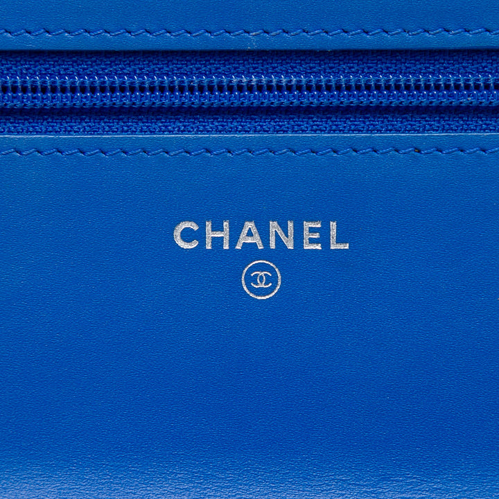 Chanel Matelassé Cuir verni Boy Wallet on Chain