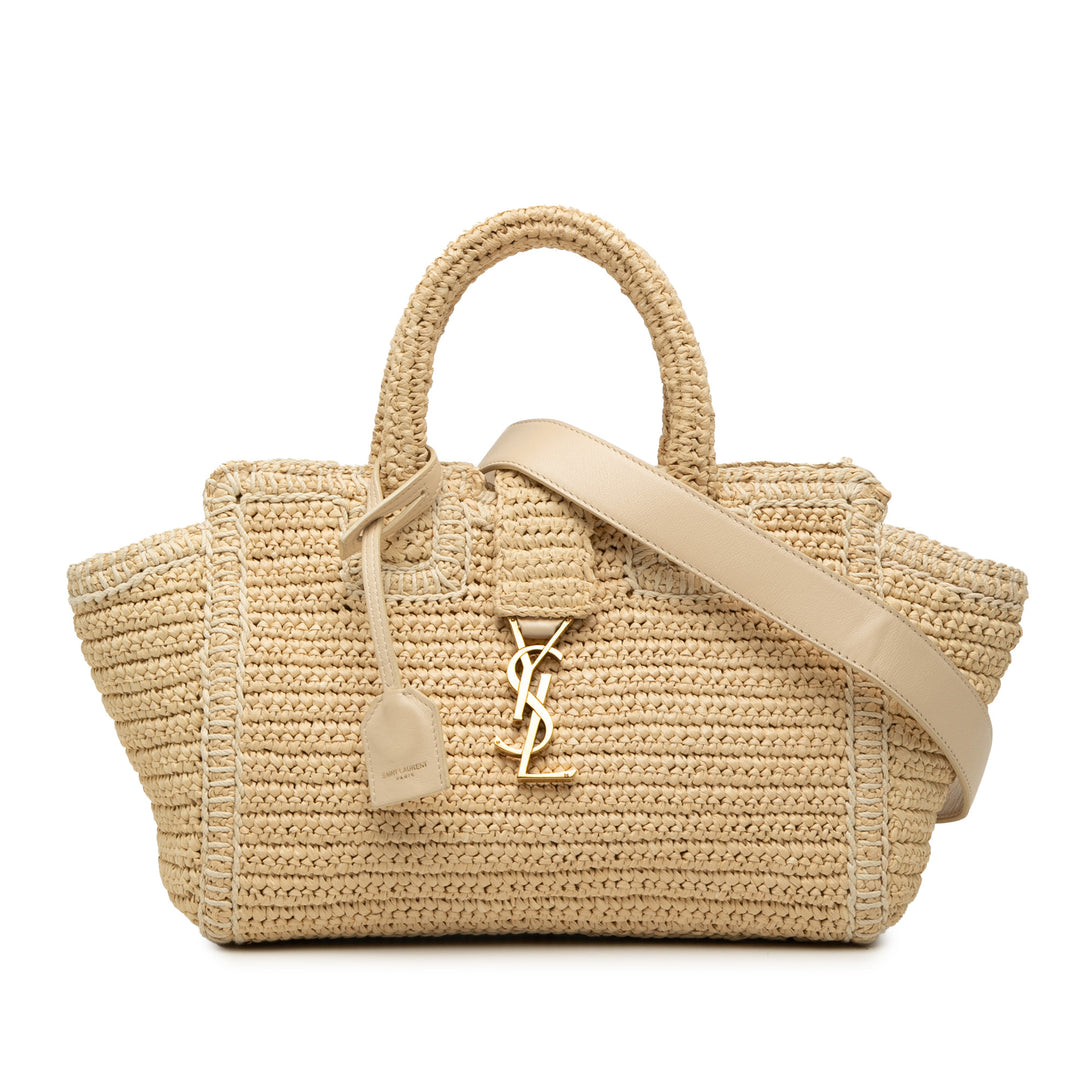 Saint Laurent Baby Raffia Monogram Downtown Cabas