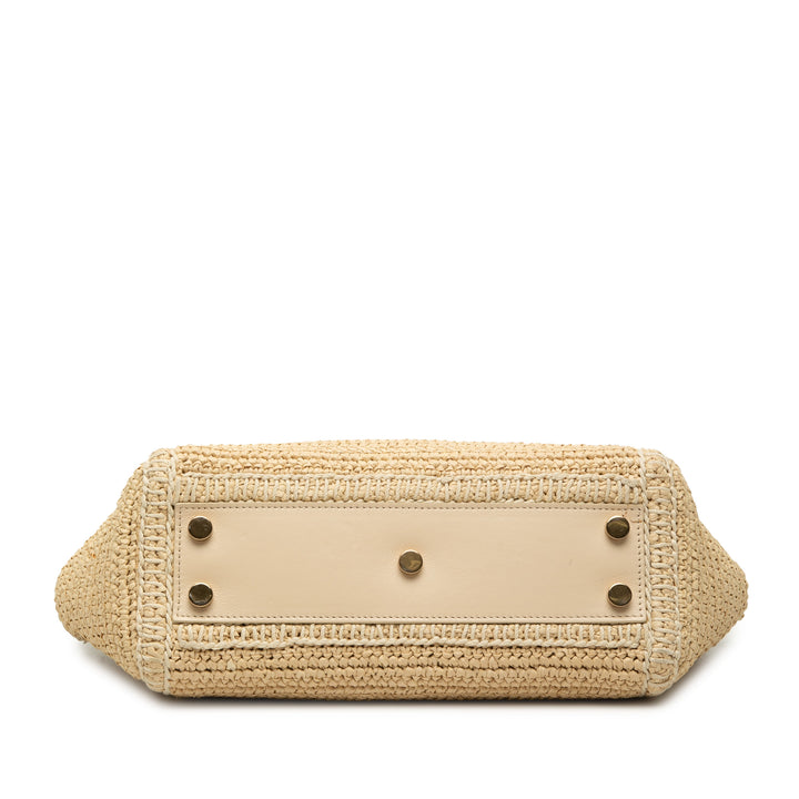 Saint Laurent Baby Raffia Monogram Downtown Cabas