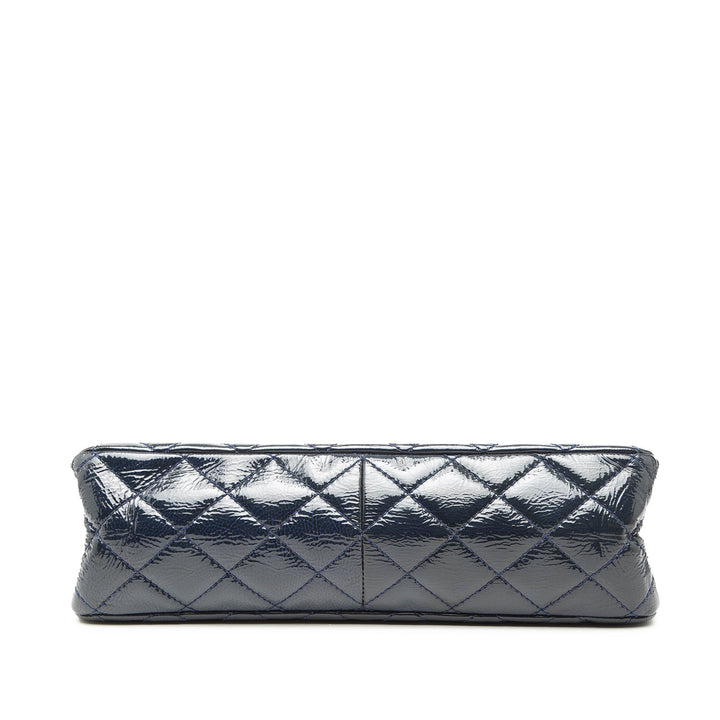 Chanel Matelassé Distressed Cuir verni Reissue 2.55 Double rabat 227