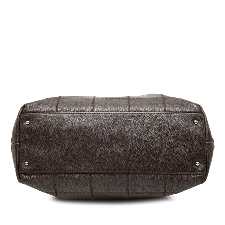 Chanel Chocolate Bar Surpiqué Caviar Cabas – GABY PARIS Authentique