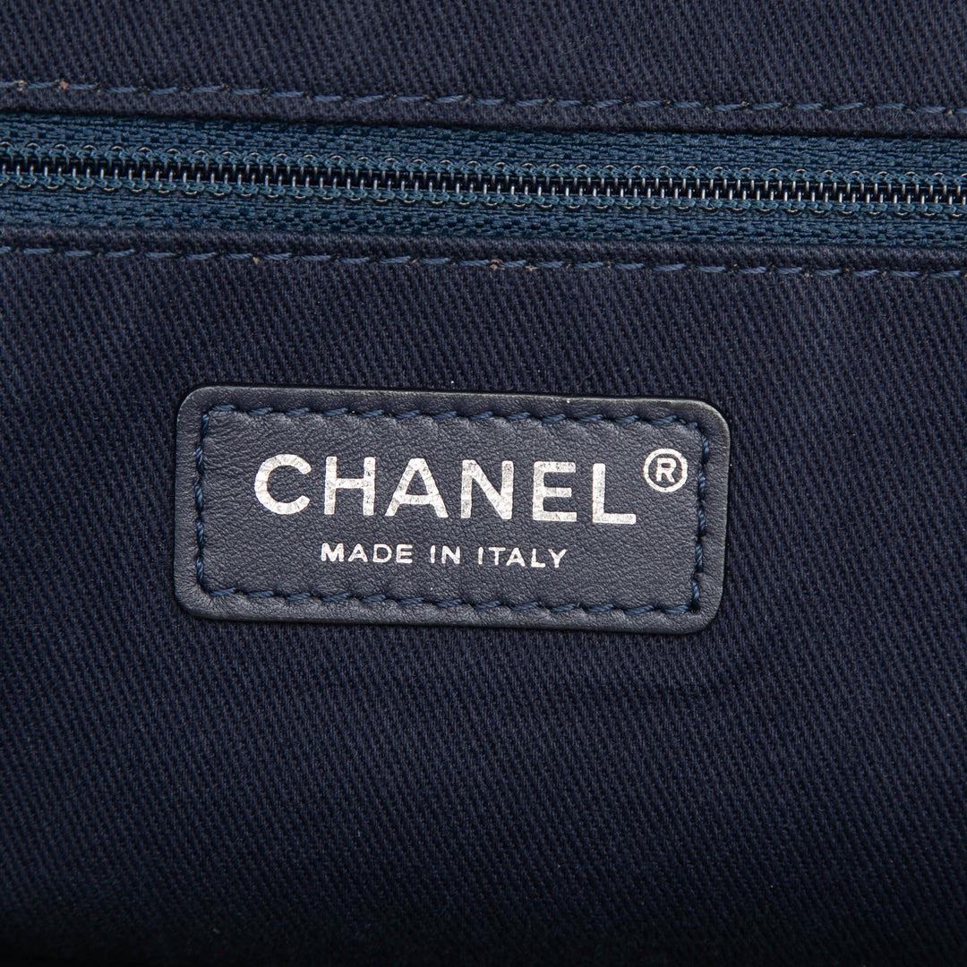 Chanel Large Toile Logo Deauville Shopping Cabas