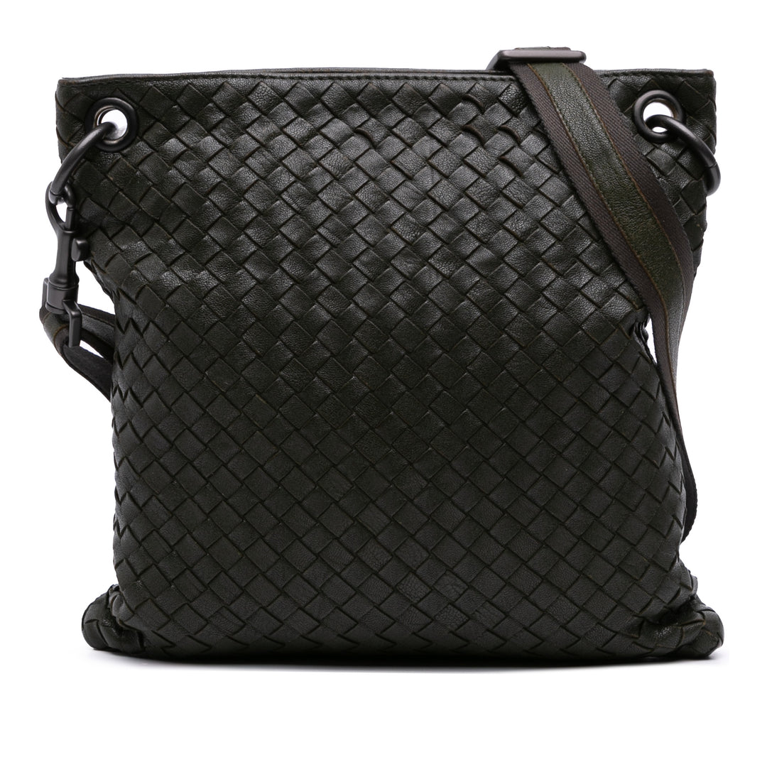 Bottega Veneta Nappa Intrecciato Crossbody Vert – GABY PARIS Authentique