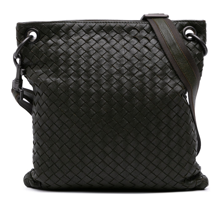 Bottega Veneta Nappa Intrecciato Crossbody Vert – GABY PARIS Authentique