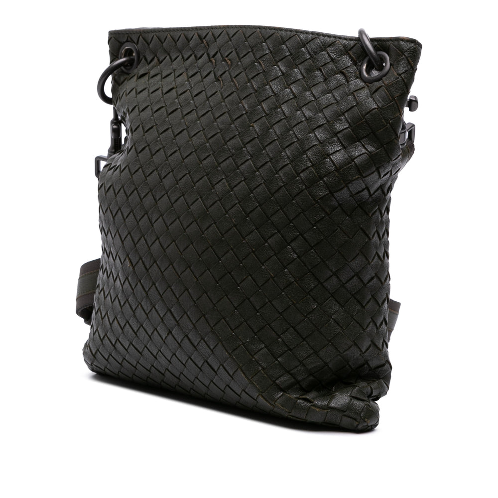 Bottega Veneta Nappa Intrecciato Crossbody Vert – GABY PARIS Authentique