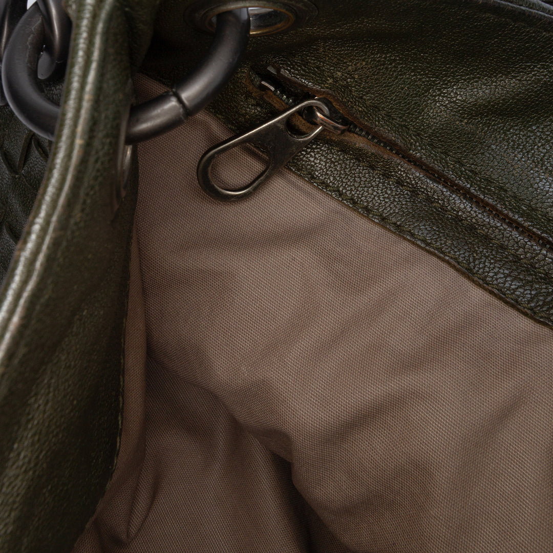 Bottega Veneta Nappa Intrecciato Crossbody Vert – GABY PARIS Authentique