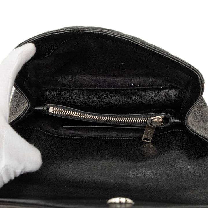 Saint Laurent Chevron College Sac Moyen Cuir de mouton