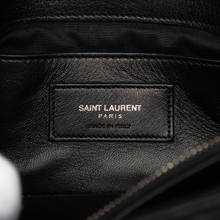 Saint Laurent Chevron College Sac Moyen Cuir de mouton
