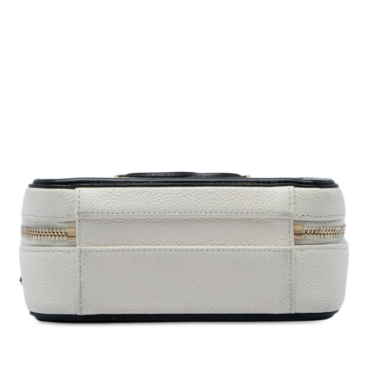 CC Filigree Vanity Petit Cuir caviar Blanc