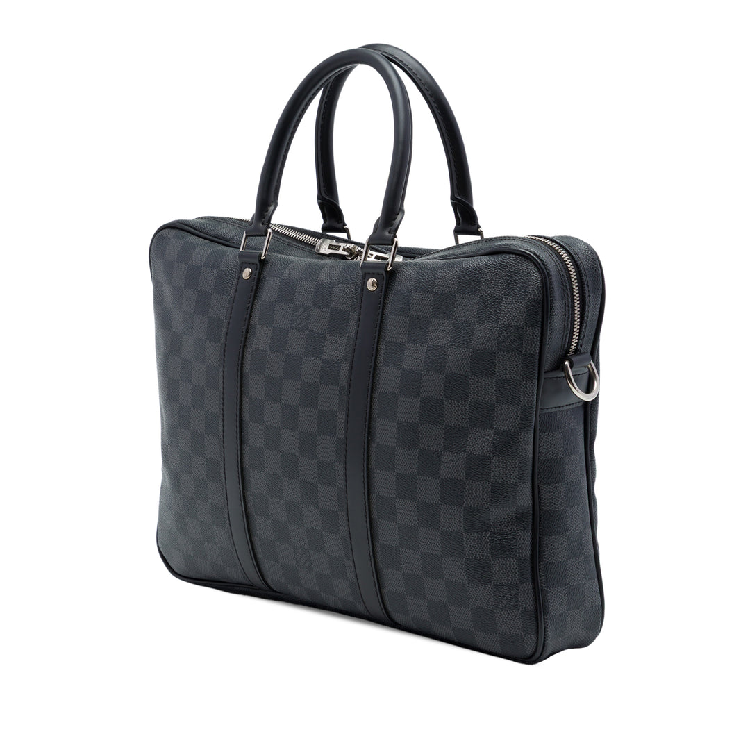 Louis Vuitton Porte Documents Voyage PM Damier Graphite Noir – vue 2 – GABY PARIS