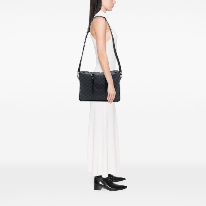 Louis Vuitton Porte Documents Voyage PM Damier Graphite Noir – vue 6 – GABY PARIS