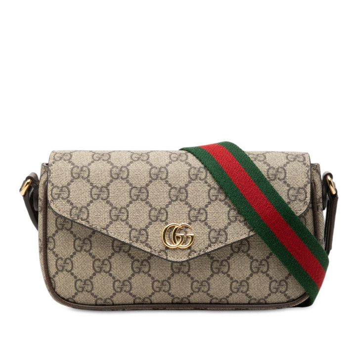 Web Ophidia Pochette Sac GG Supreme Beige