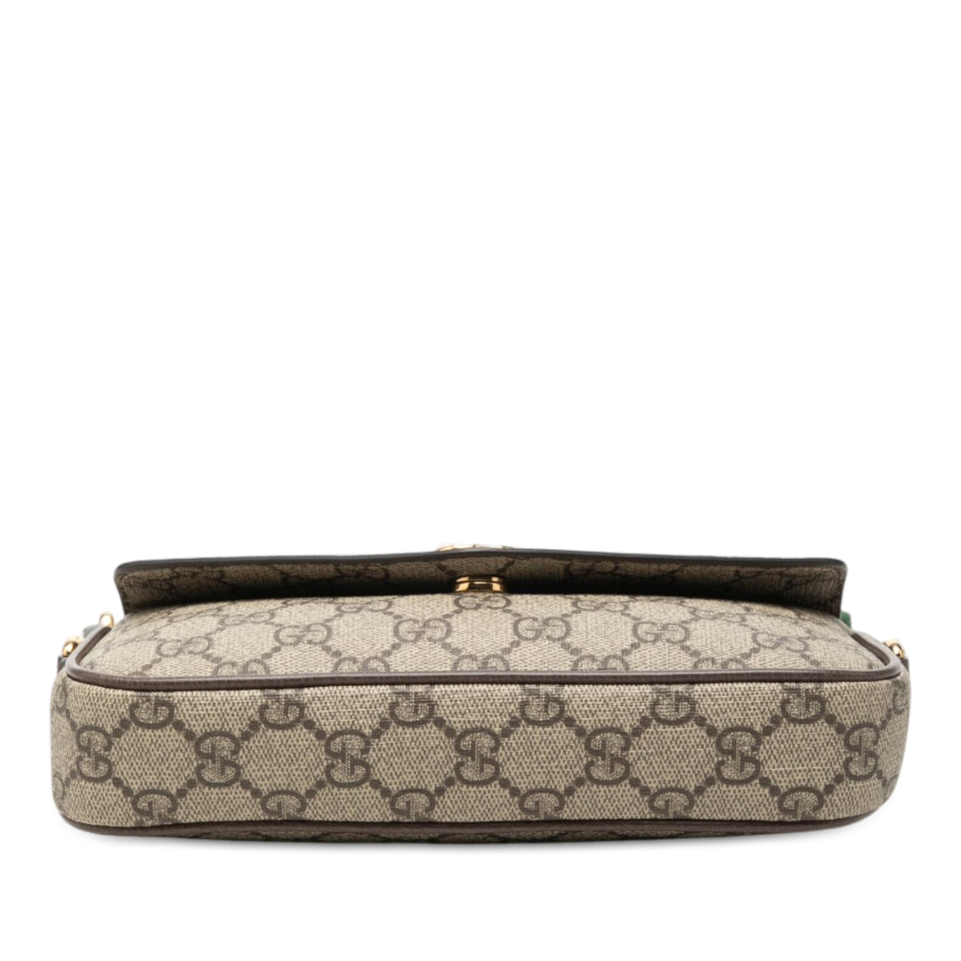 Web Ophidia Pochette Sac GG Supreme Beige