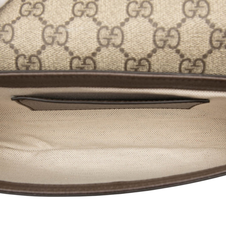Web Ophidia Pochette Sac GG Supreme Beige