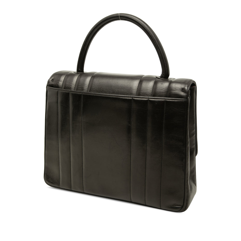 Chanel Mademoiselle Kelly sac à Cuir d'agneau Noir – vue 2 – GABY PARIS