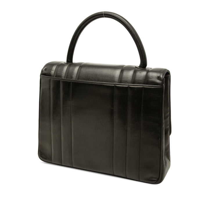 Chanel Mademoiselle Kelly sac à Cuir d'agneau Noir – vue 2 – GABY PARIS