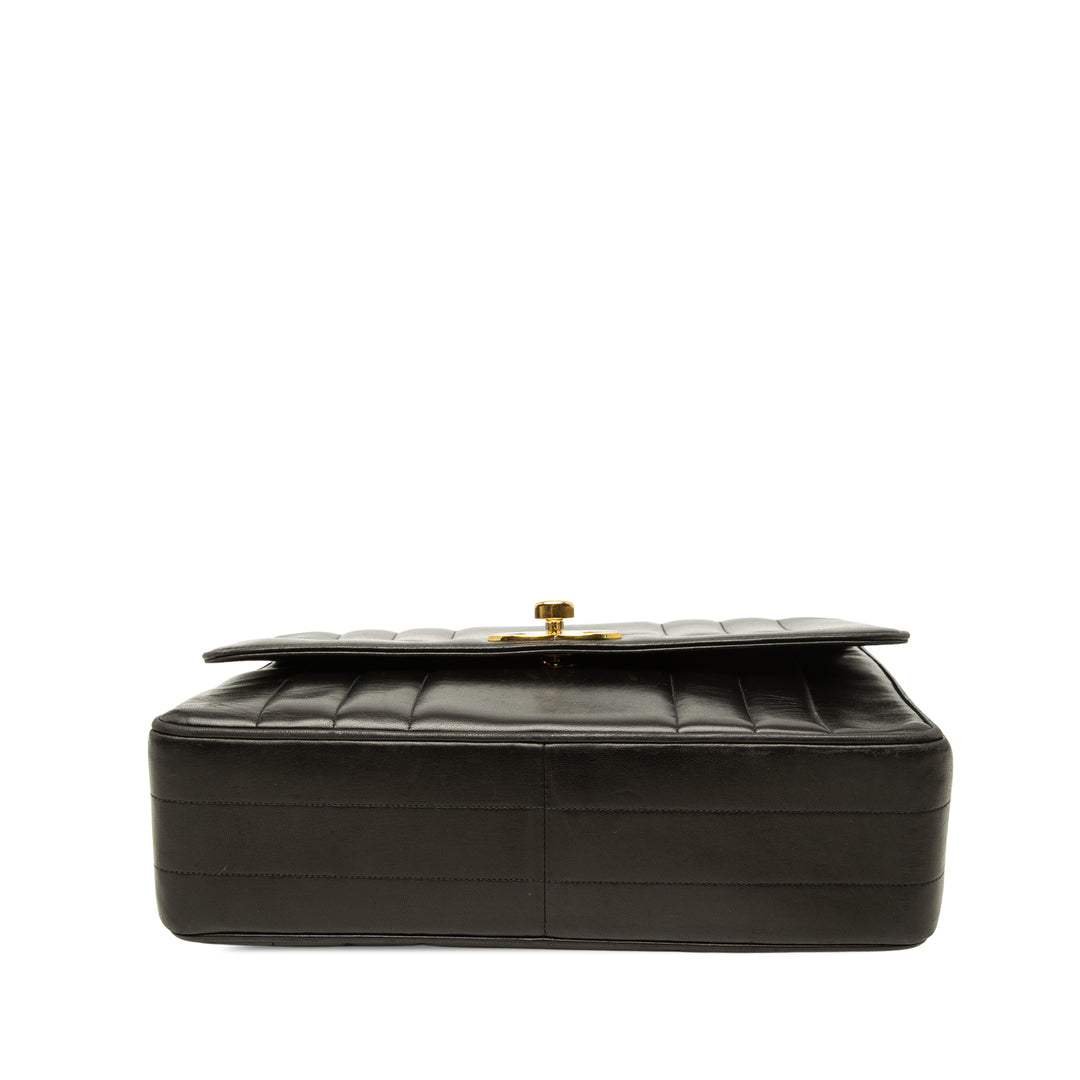 Chanel Mademoiselle Kelly sac à Cuir d'agneau Noir – vue 3 – GABY PARIS