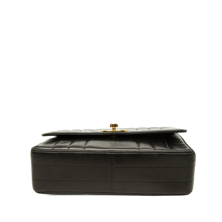Chanel Mademoiselle Kelly sac à Cuir d'agneau Noir – vue 3 – GABY PARIS