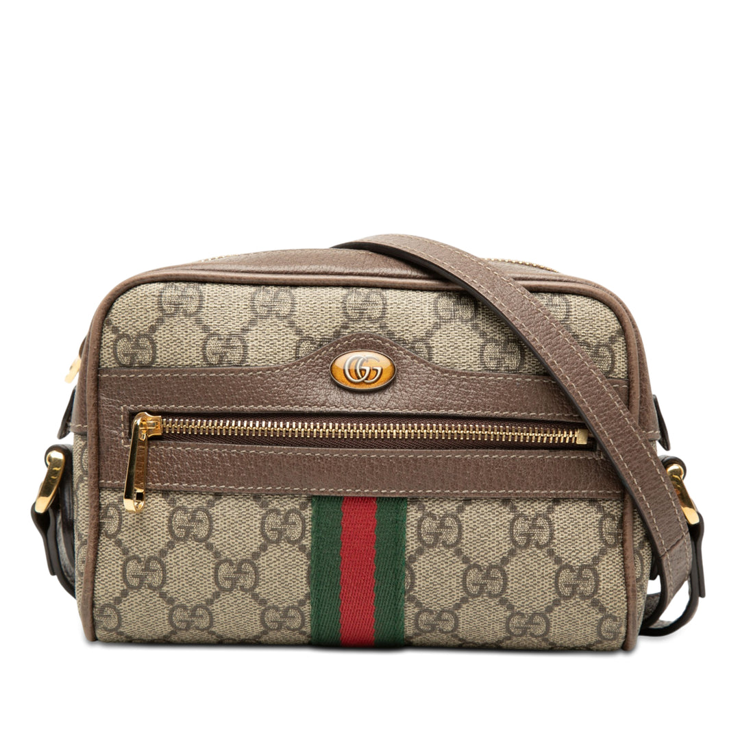 Gucci Mini GG Supreme Web Ophidia Sac porté croisé