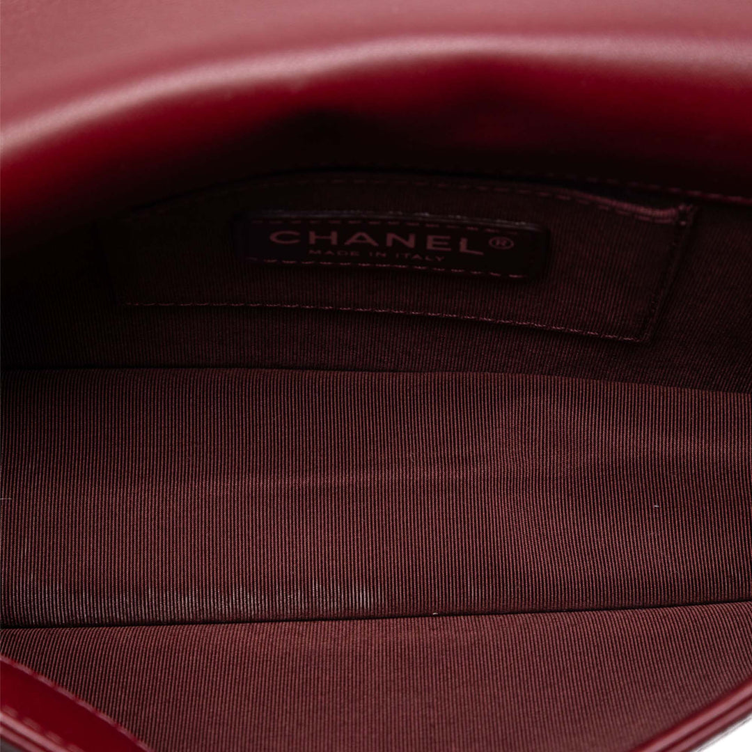 Chanel Cuir d’agneau et Acrylic Boy Brick Horizontal à rabat