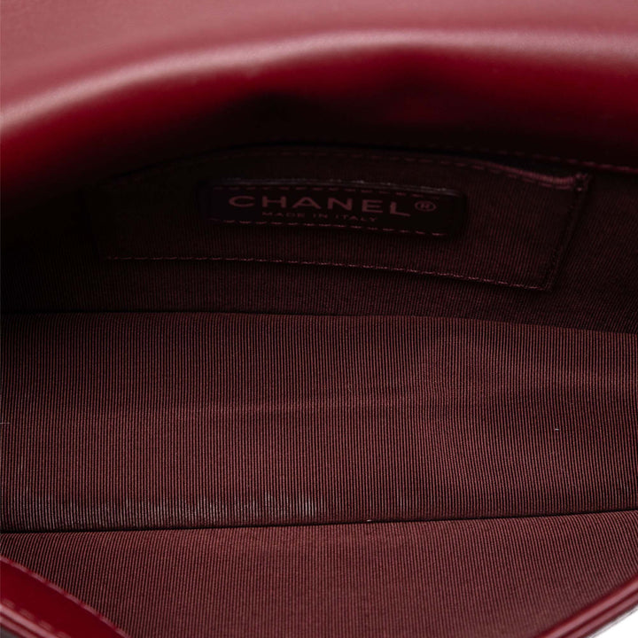 Chanel Cuir d’agneau et Acrylic Boy Brick Horizontal à rabat