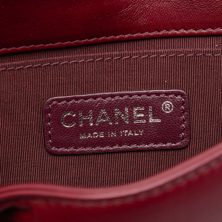 Chanel Cuir d’agneau et Acrylic Boy Brick Horizontal à rabat