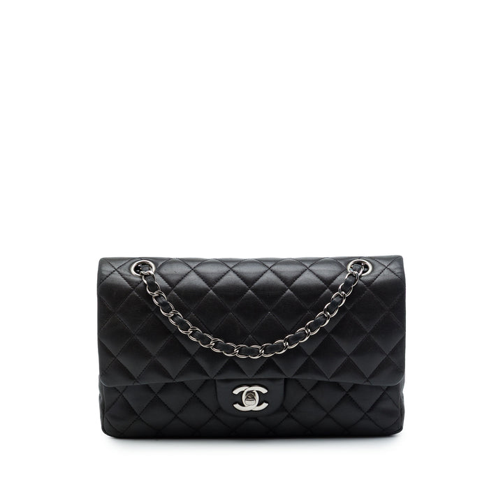 Chanel Classic Double rabat Moyen Cuir d'agneau Noir – vue principale – GABY PARIS
