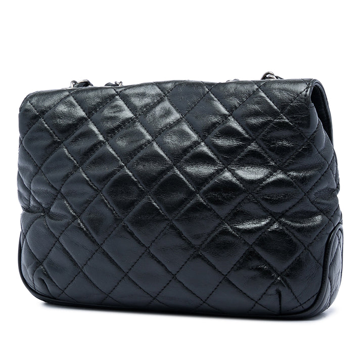 Chanel CC Matelassé Cuir de veau Simple rabat