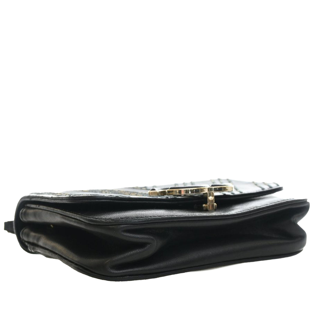 Chanel Small Chevron Sheepskin Subtle à rabat