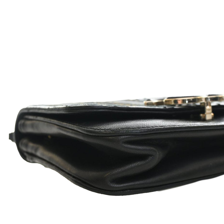 Chanel Small Chevron Sheepskin Subtle à rabat