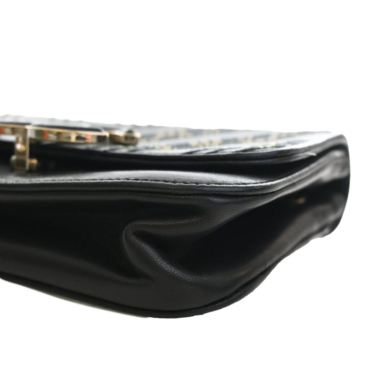 Chanel Small Chevron Sheepskin Subtle à rabat