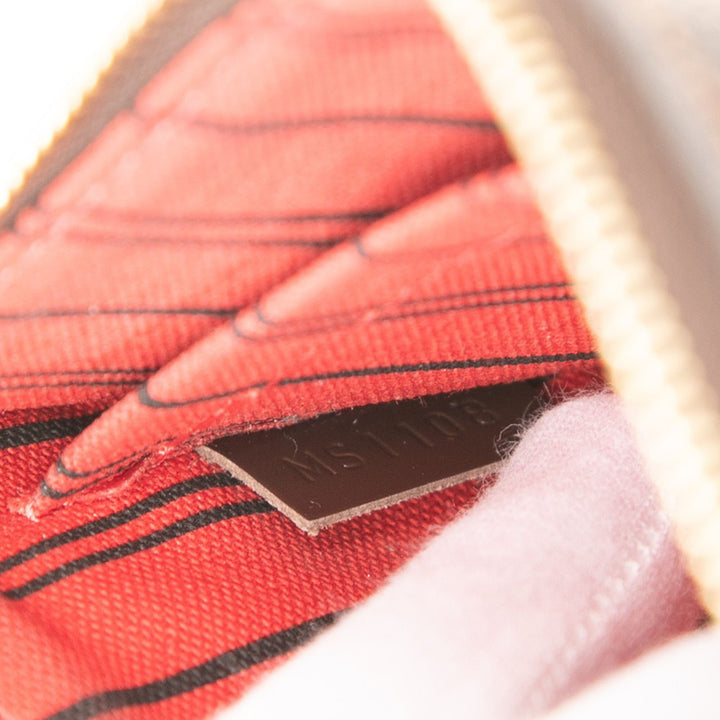 Louis Vuitton Neverfull Pochette MM Damier Ébène Marron – vue 6 – GABY PARIS