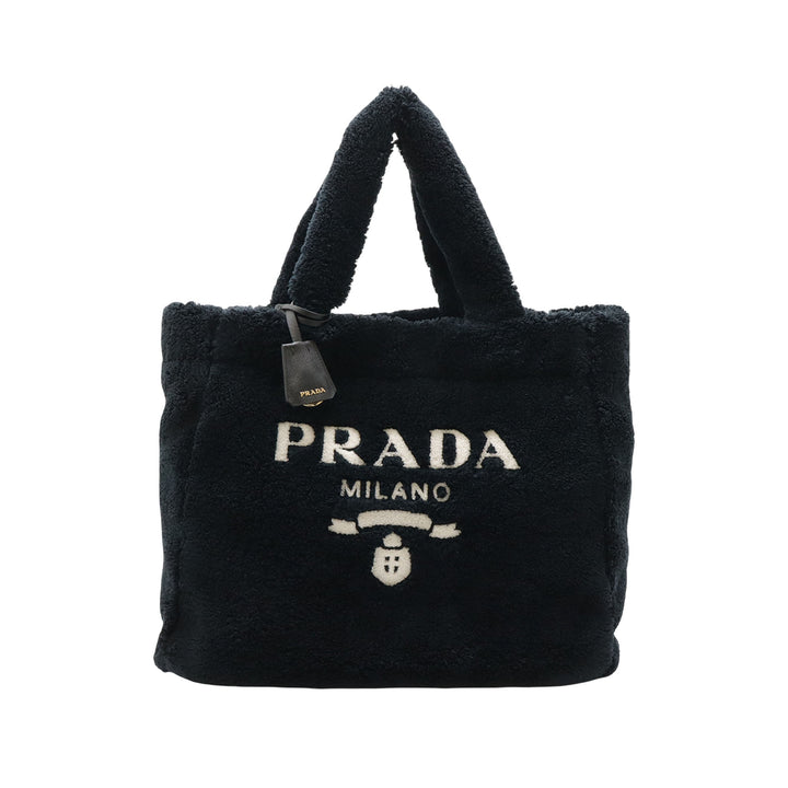 Prada Spugna Terry Cloth Logo Cabas