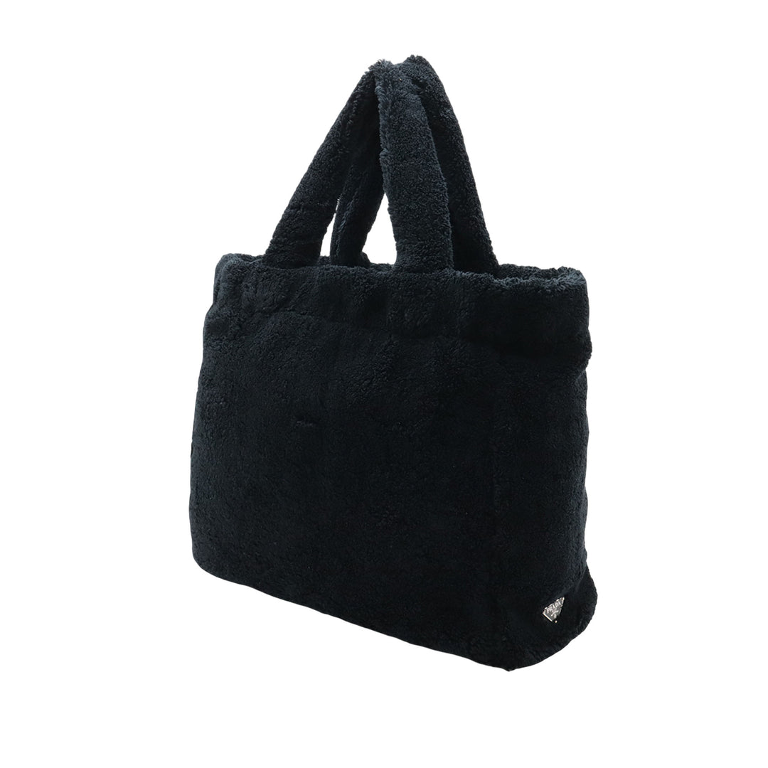 Prada Spugna Terry Cloth Logo Cabas