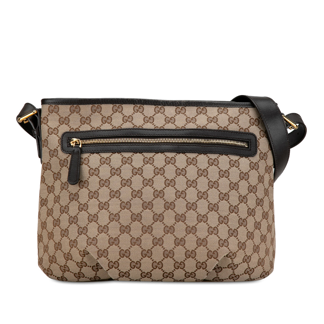 Gucci GG Canvas Crossbody Brown - GABY PARIS