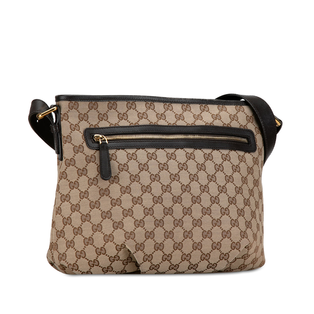 Gucci GG Canvas Crossbody Brown - GABY PARIS