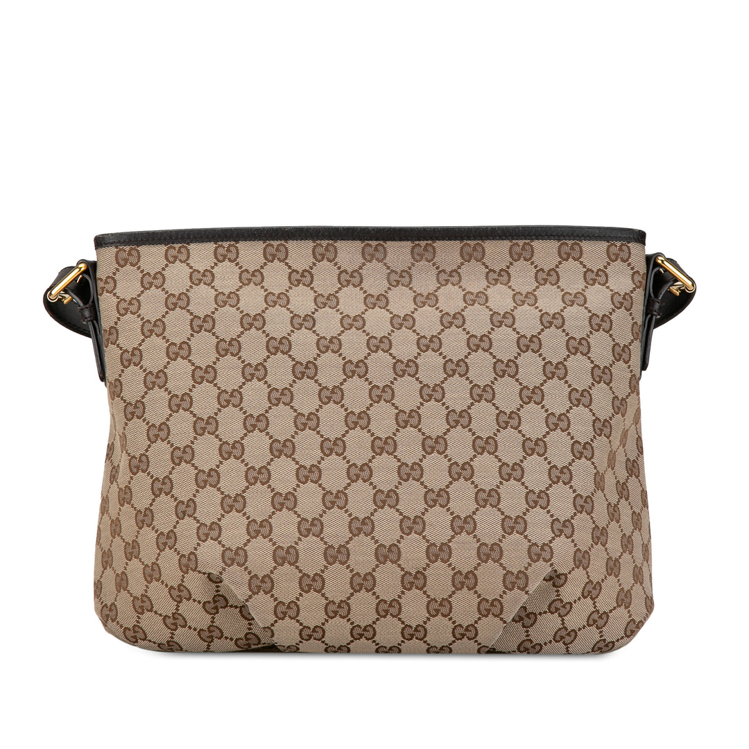 Gucci GG Canvas Crossbody Brown - GABY PARIS