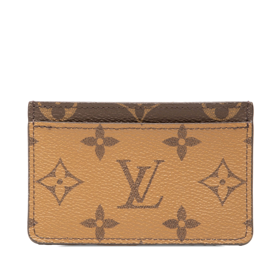 Louis Vuitton Porte-cartes Monogram Reverse Marron – vue principale – GABY PARIS