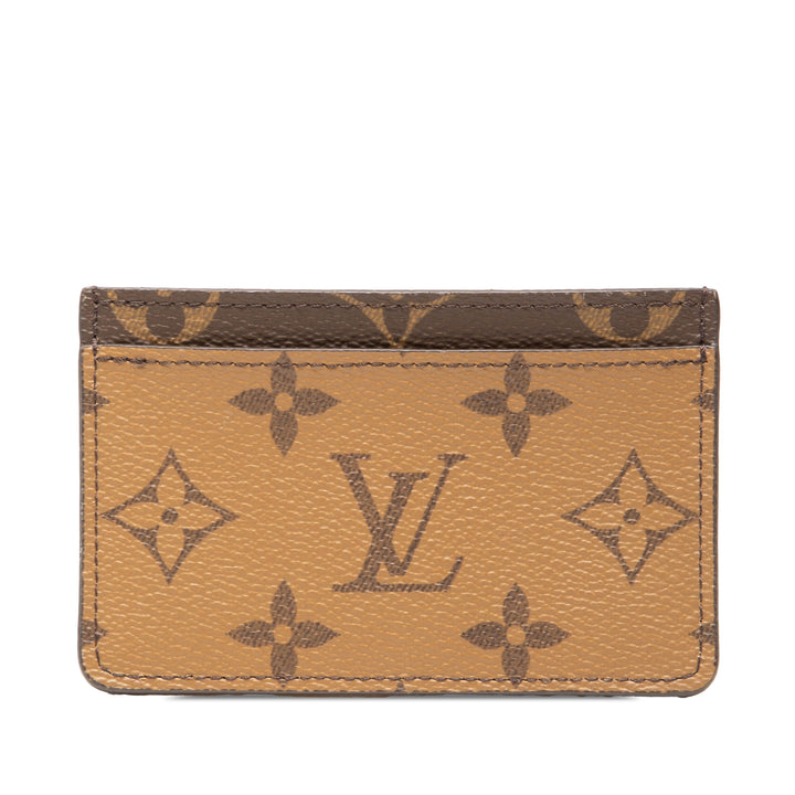 Louis Vuitton Porte-cartes Monogram Reverse Marron – vue principale – GABY PARIS