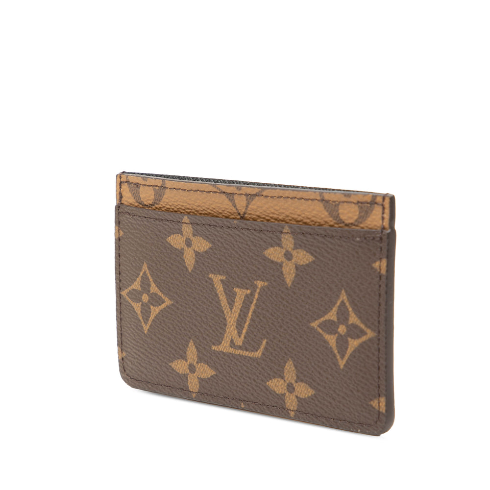 Louis Vuitton Porte-cartes Monogram Reverse Marron – vue 2 – GABY PARIS