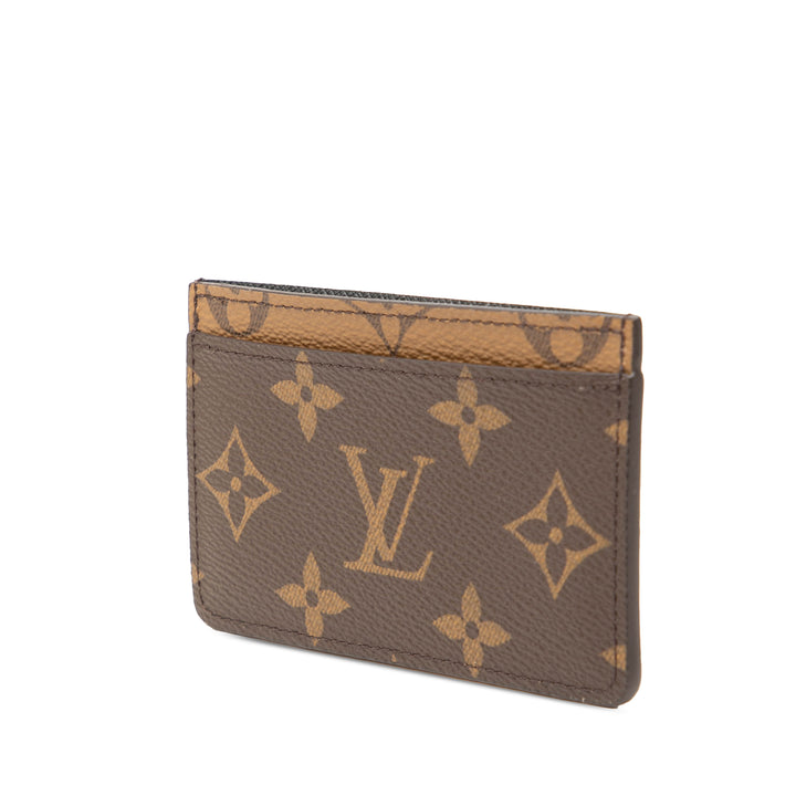 Louis Vuitton Porte-cartes Monogram Reverse Marron – vue 2 – GABY PARIS