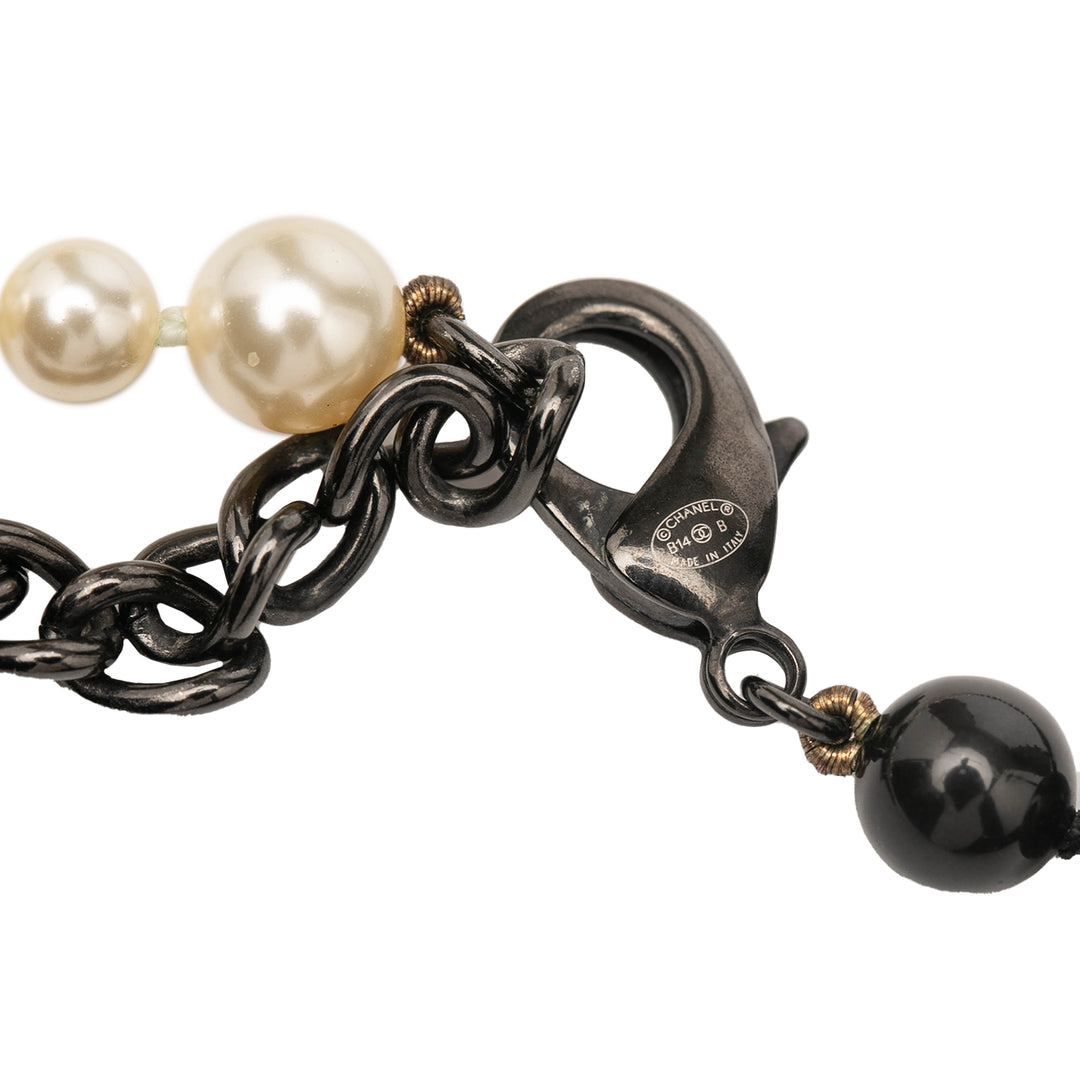 Chanel CC Perles fantaisie et Bead Collier