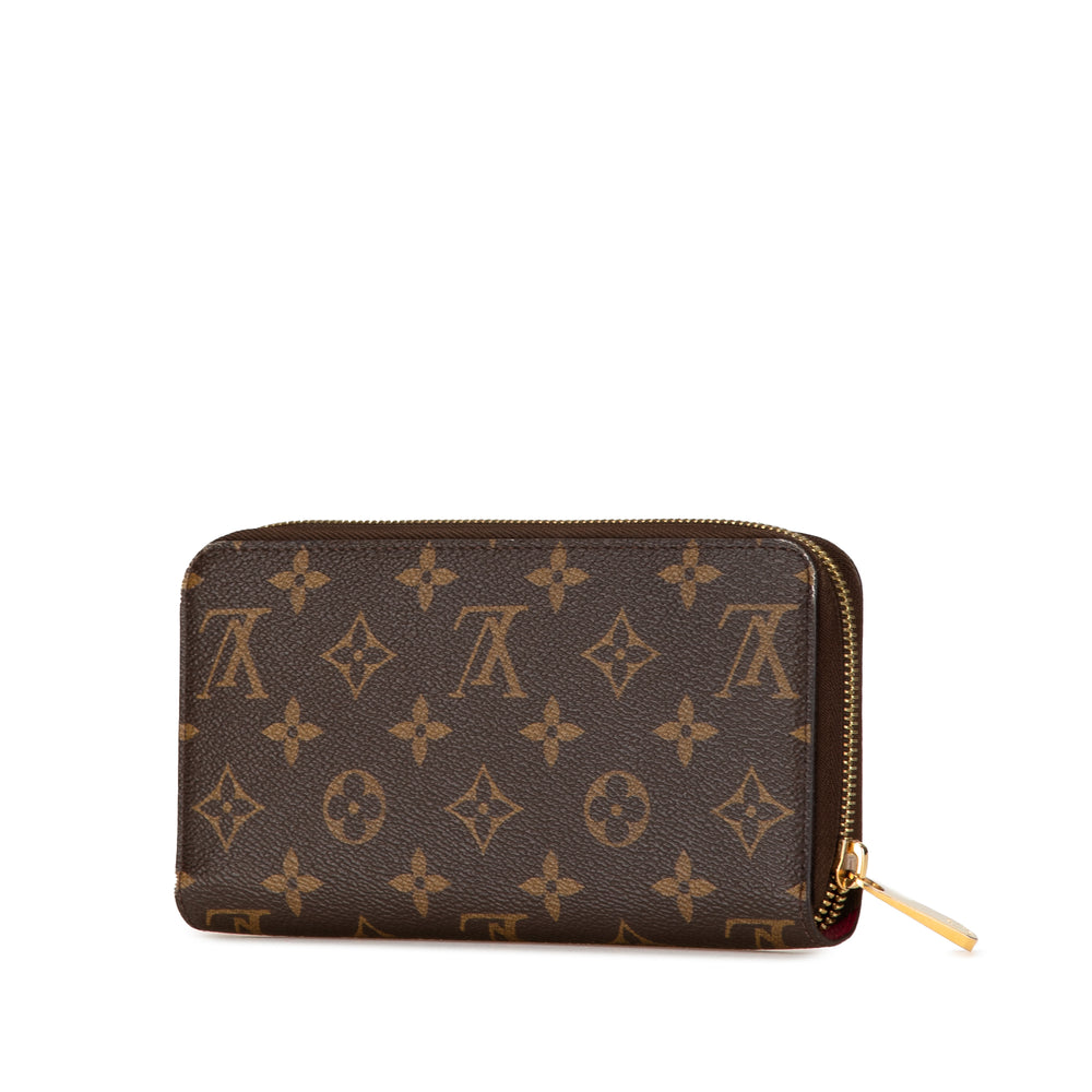 Monogram Love Lock Zippy Wallet Brown - Gaby Paris